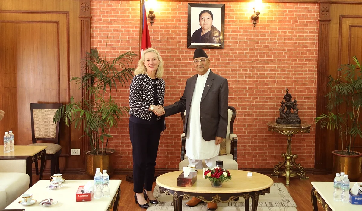 With Ambassador Alice Wells, Senior Bureau Official for South and Central Asia visits (28 April 2019)