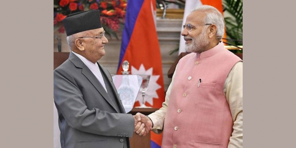 Nepal PM Oli positive of resolving all 'pending issues' with India