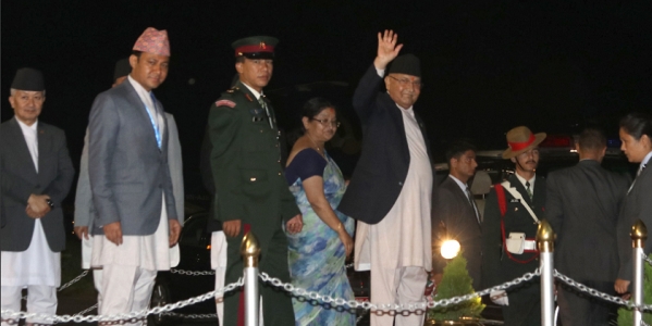 Prime Minister Oli Off To Singapore For Health Check-Up