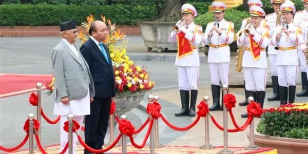 प्रधानमन्त्री ओलीलाई हानोईमा गार्ड अफ अनर: दुई पक्षीय वार्ता, तीन सहमति