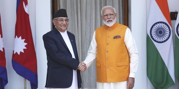 Nepalese PM KP Sharma Oli calls Narendra Modi to greet him on I-day