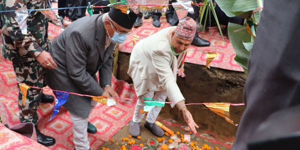 PM Oli inaugurates upgrading of Pulchowk-Gondrang six-lane road