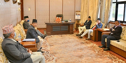 PM Deuba And UML Chair Oli Hold Discussions In New Baneshwor